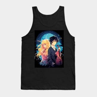 your lie in april fanart anime graphic tee Tank Top